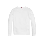 White Embossed Sweatshirt