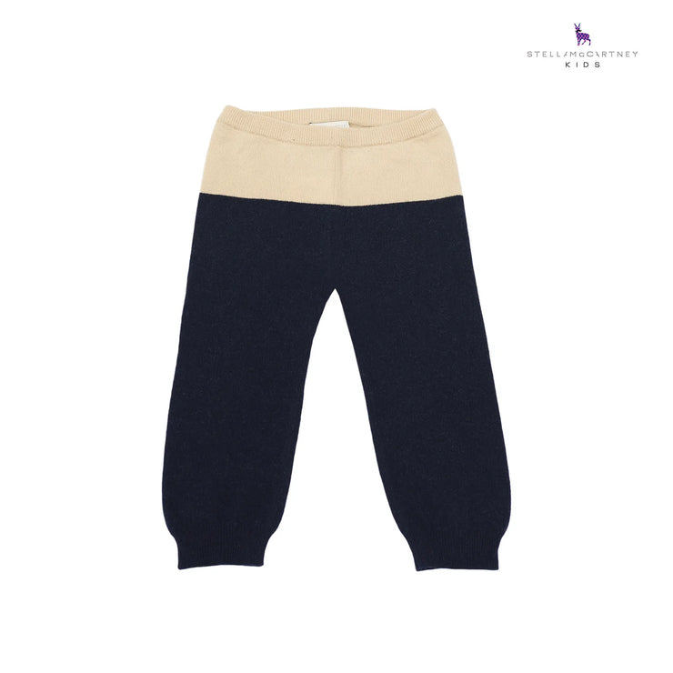 Camel & Navy Knit Trousers