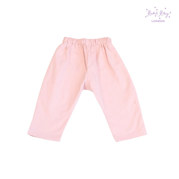 Pink Cotton Twill Trousers