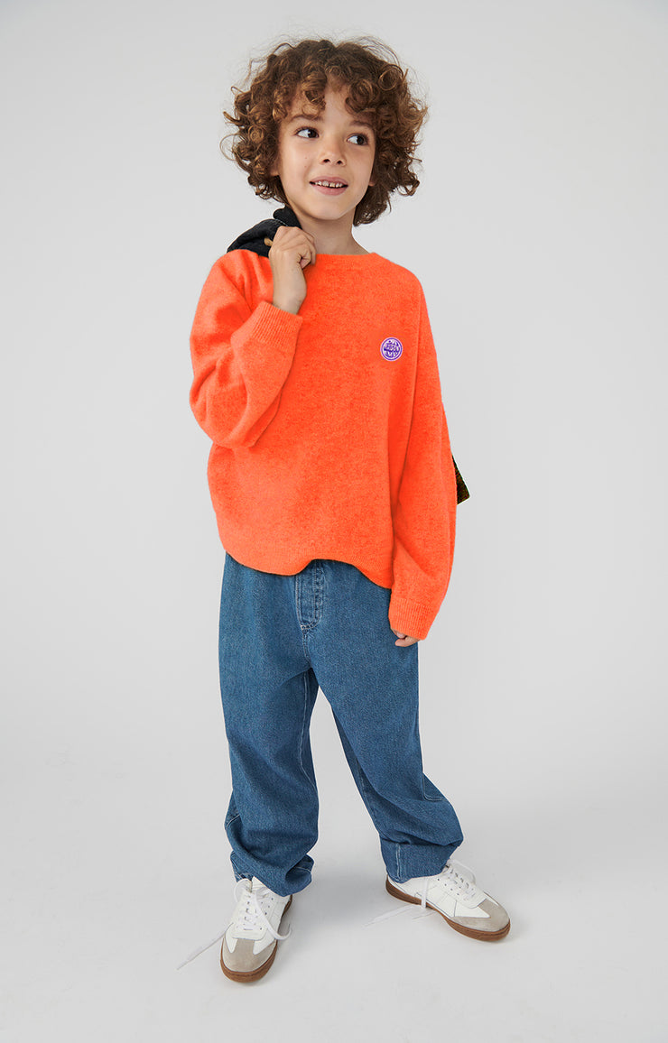 Bright Orange Cashmere Ski Jumper