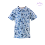 Blue Anchor Polo Shirt