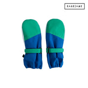 Blue & Green Ski Mittens