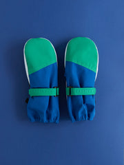 Blue & Green Ski Mittens