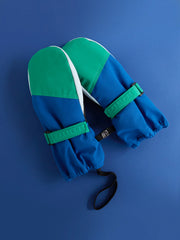 Blue & Green Ski Mittens