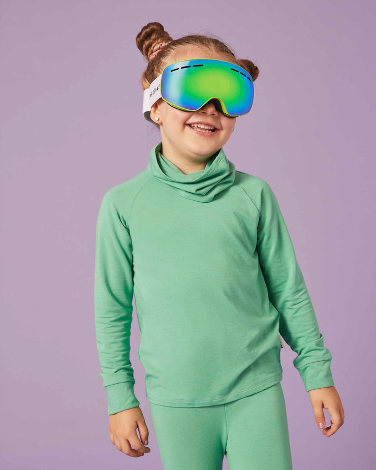 Green Ski Goggles