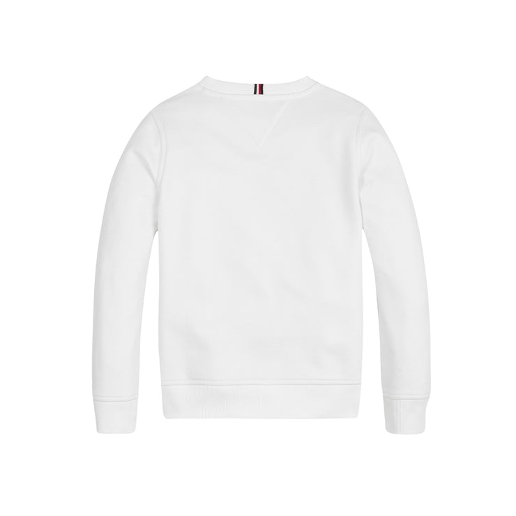 White Embossed Sweatshirt