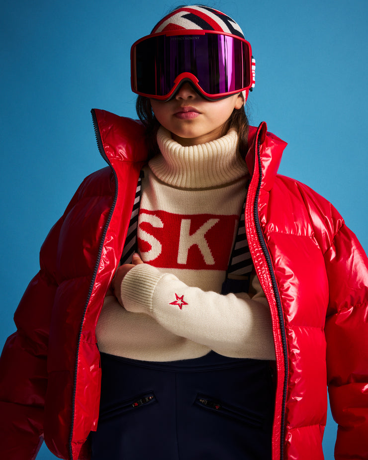 Red Nuuk Puffer Ski Jacket