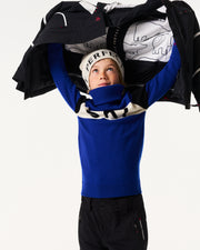 Blue SKI Turtle Sweater