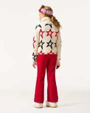 Red Aurora Flare Ski Pants