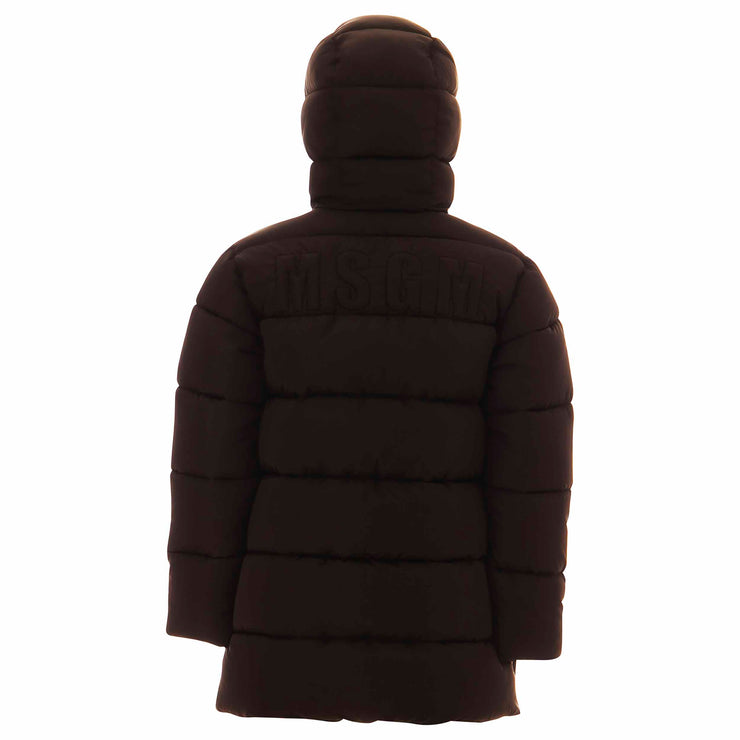 Black Hooded Puffer Jacket