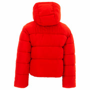 Red Hooded Puffer Jacket
