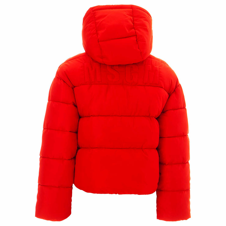 Red Hooded Puffer Jacket