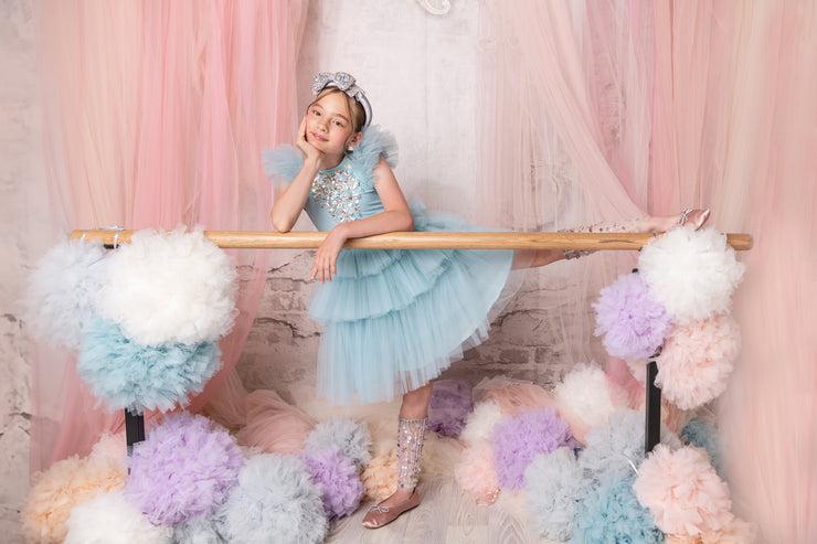 Glittering Glacier Tutu Dress