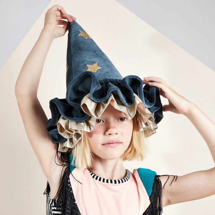 Pointed Blue Witch Hat