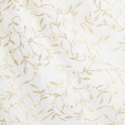 Ivory & Gold Embroidered Tulle Dress