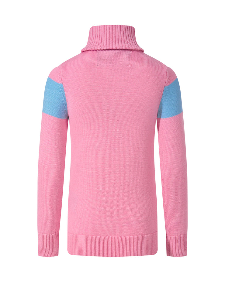 Pink SKI Turtle Sweater