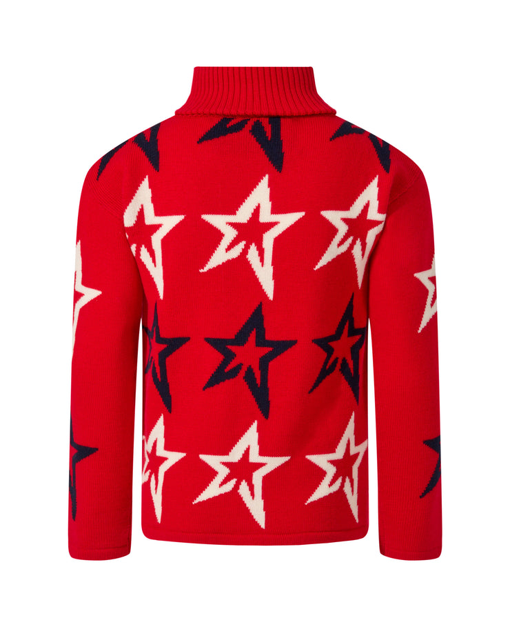 Red Star Dust Turtle Sweater