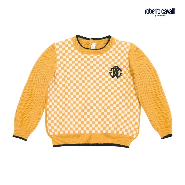 Yellow Checked Jumper