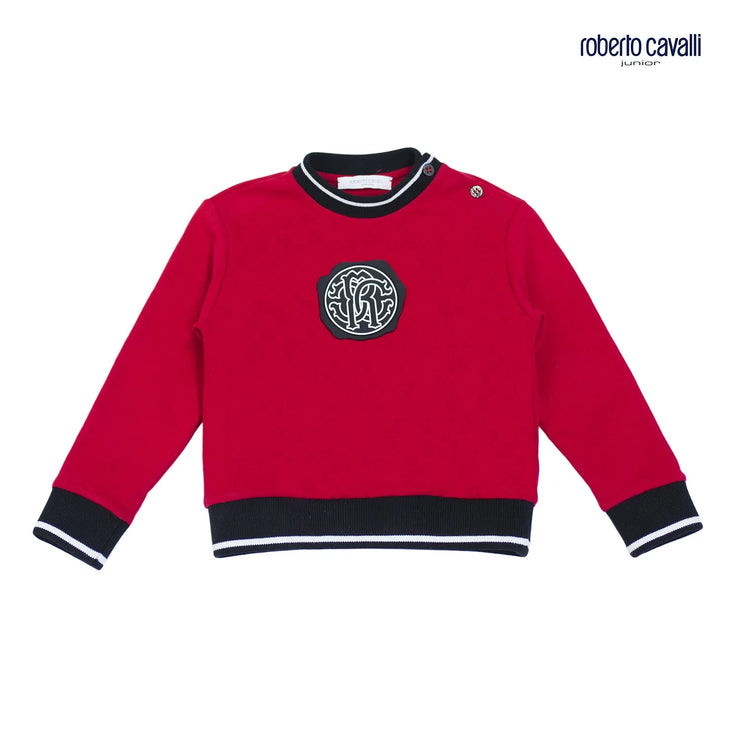 Red & Black Logo Sweater