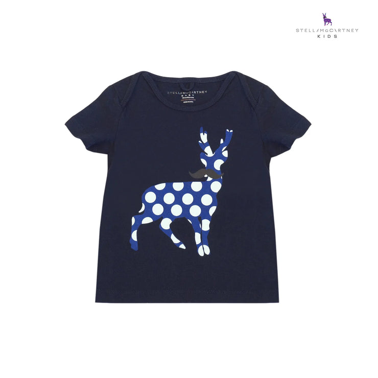 Navy Stag Tee