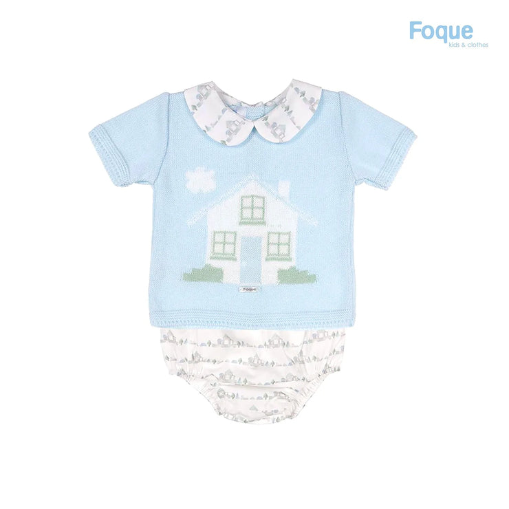 Blue House Jumper & Bloomers