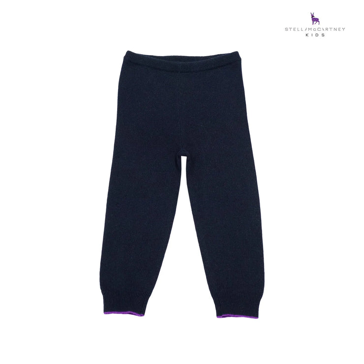 Navy Knit Trousers
