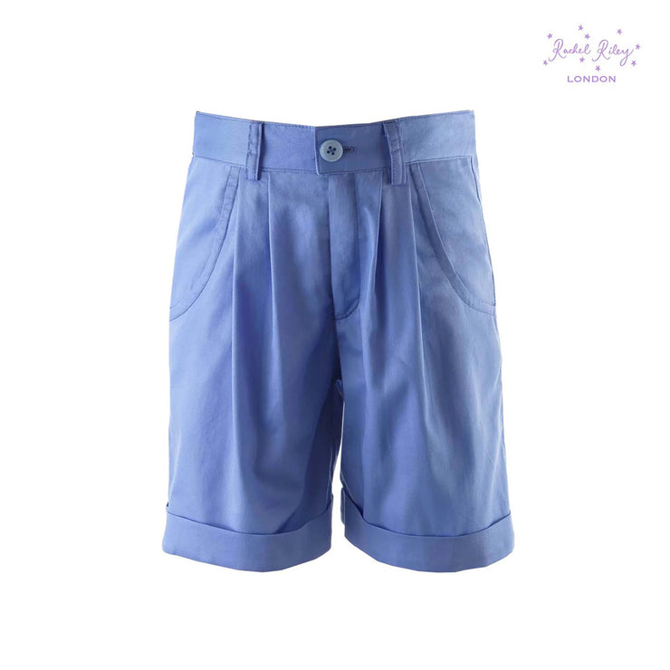 Blue Tailored Shorts