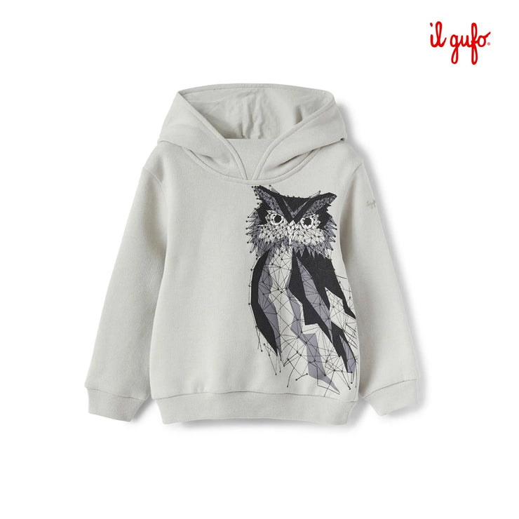 Light Grey Owl Hoodie