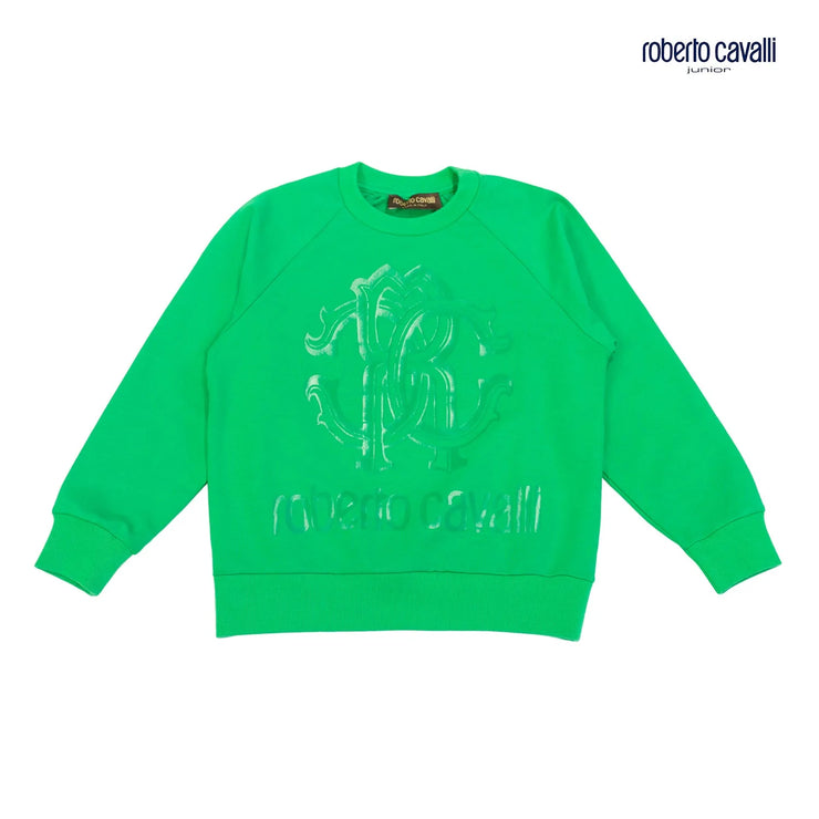 Bright Green Logo Crewneck Sweatshirt