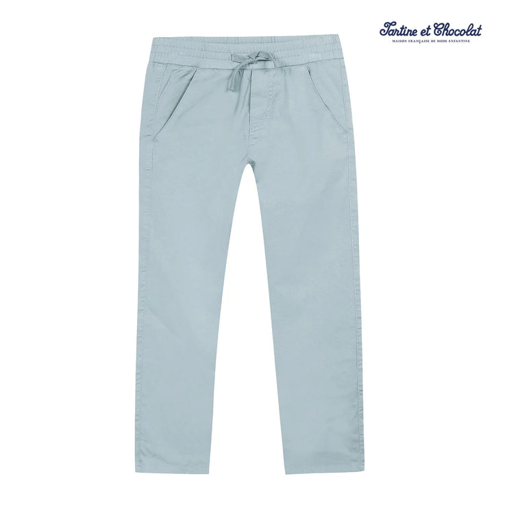 Blue Cotton Trousers