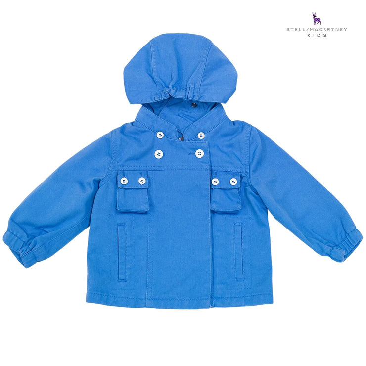 Blue Cotton Rain Jacket