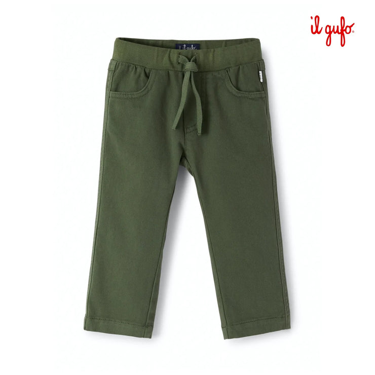 Green Stretchy Top Chinos