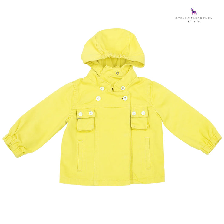 Yellow Cotton Rain Jacket