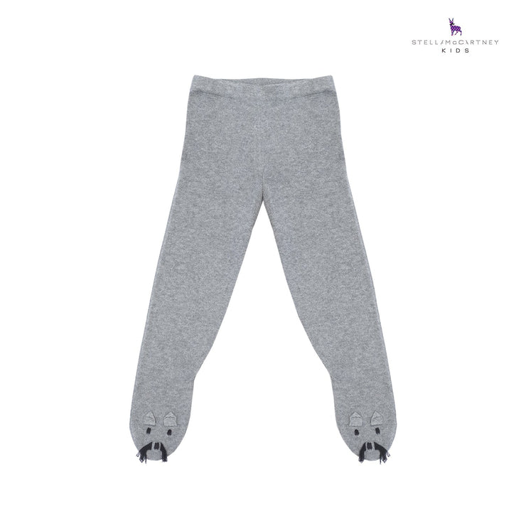 Grey Mouse Foot Knitted Leggings