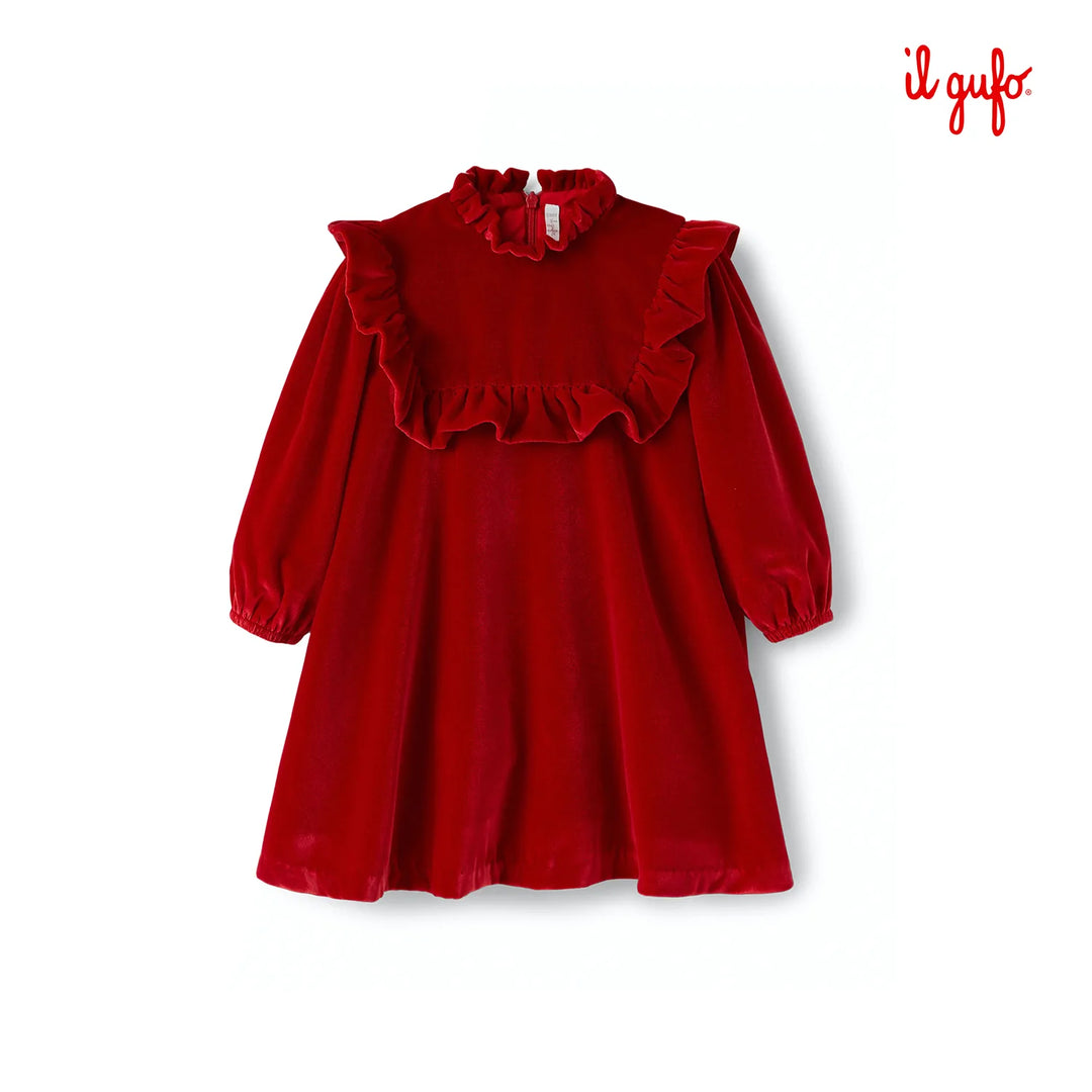 il gufo red dress Il Gufo Dress kids - Red | VM02CN0063