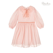 Pale Pink Chiffon Dress