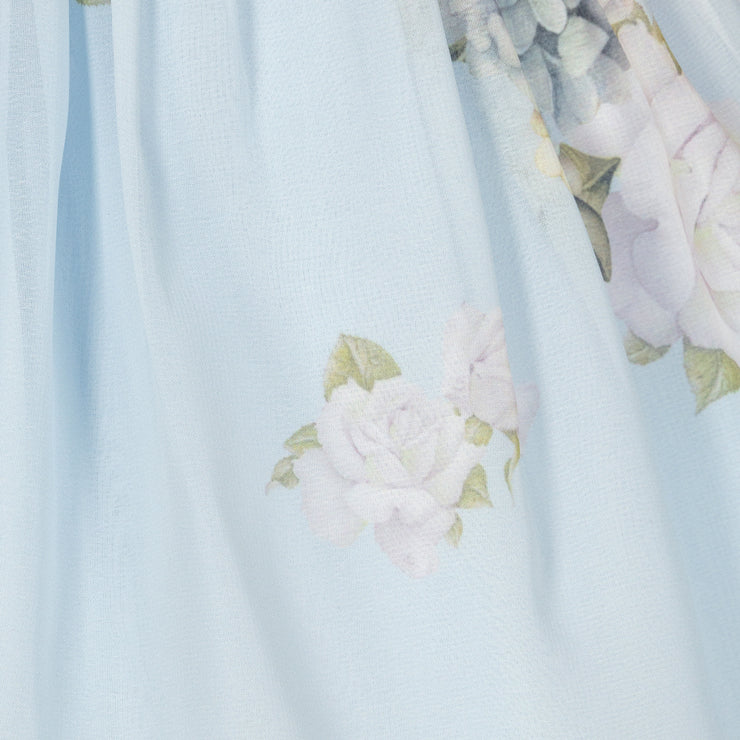 Blue Floral Patterned Dress