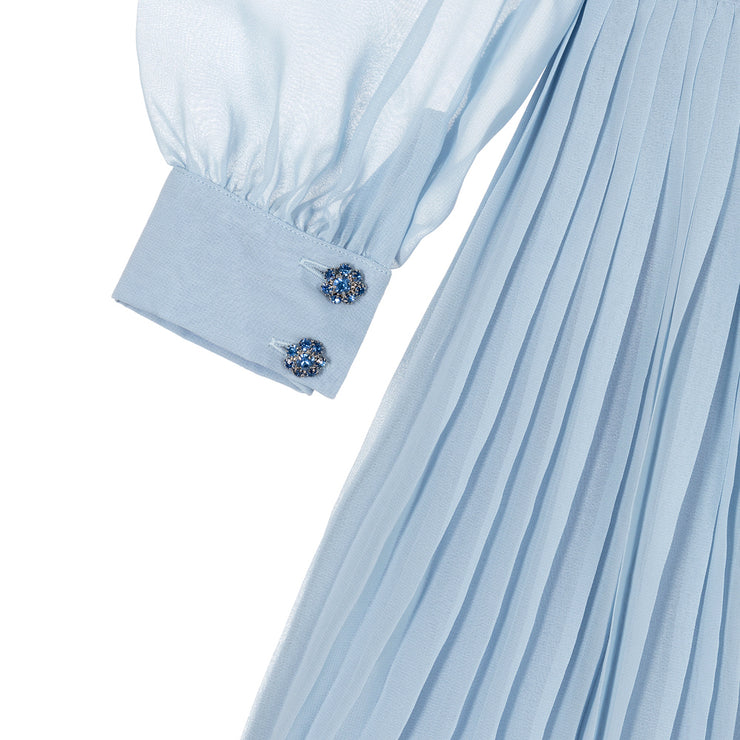 Light Blue Chiffon Dress