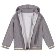 Grey Hooded Coat