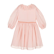 Pale Pink Chiffon Dress