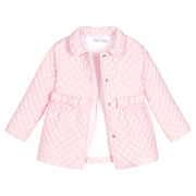 Pink Quilted Rain Jacket