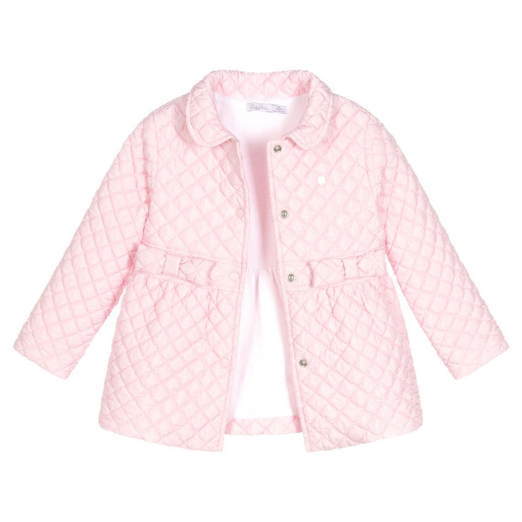 Pink Quilted Rain Jacket
