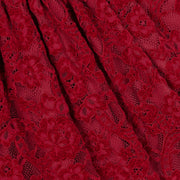 Red Lace Trim Dress