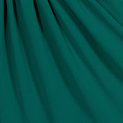 Green Chiffon Velvet Trimmed Dress