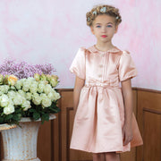 Quartz Pink Bow Waist Dress